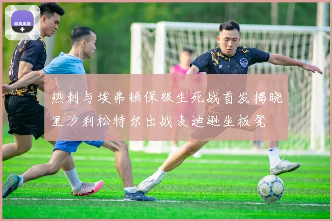 热刺与埃弗顿保级生死战首发揭晓里沙利松特尔出战麦迪逊坐板凳